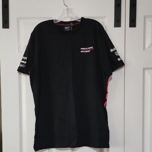 Porsche Penske FW Black and Red Men's Tee Size L